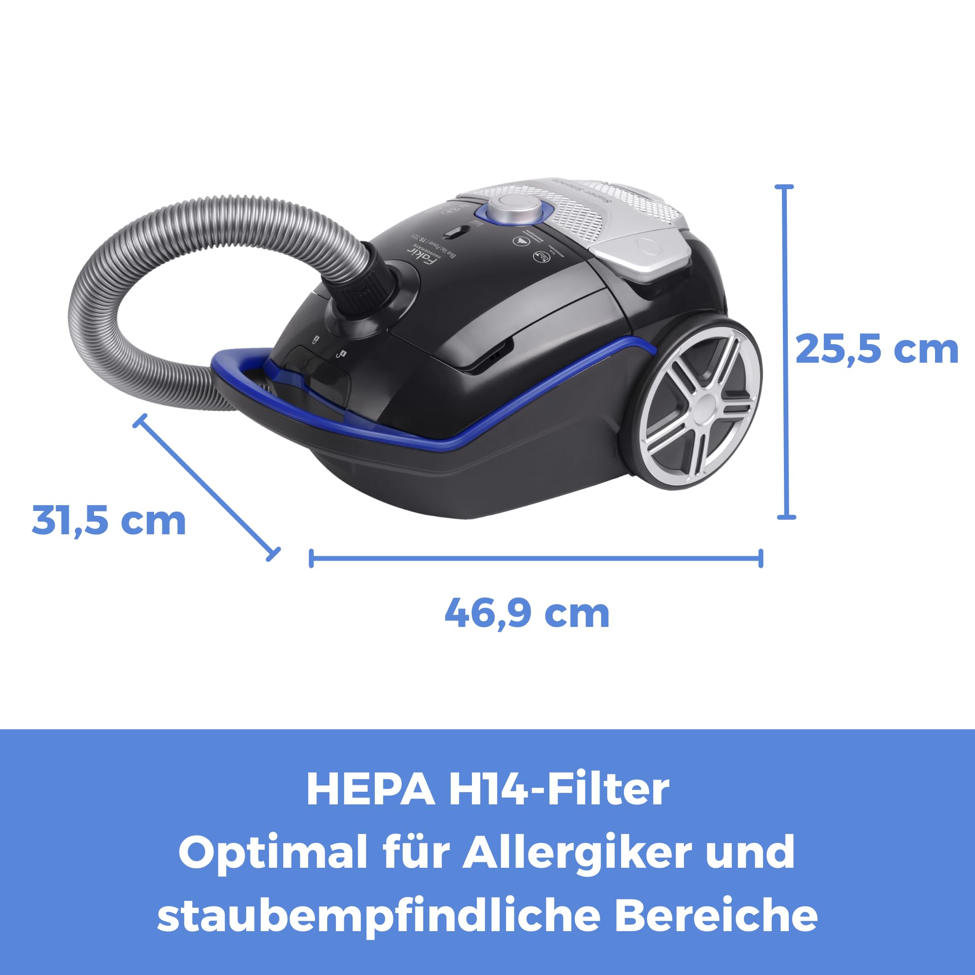 fakir-blue-vac-power-ts-721-staubsauger-800w-hepa-h14 image 2