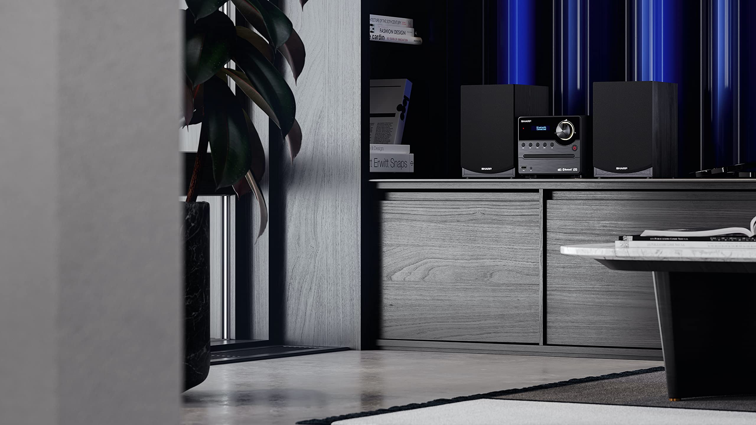 sharp-xl-b517d-stereoanlage-schwarz-mit-cd-bluetooth-dab image 2