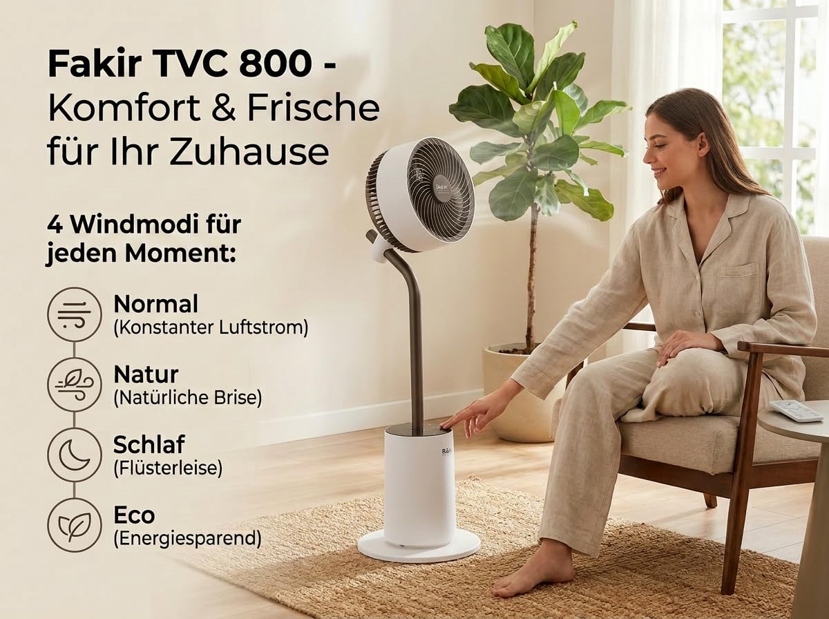 fakir-tvc-800-ventilator-wei-braun-26db-3d-oszillation image 4