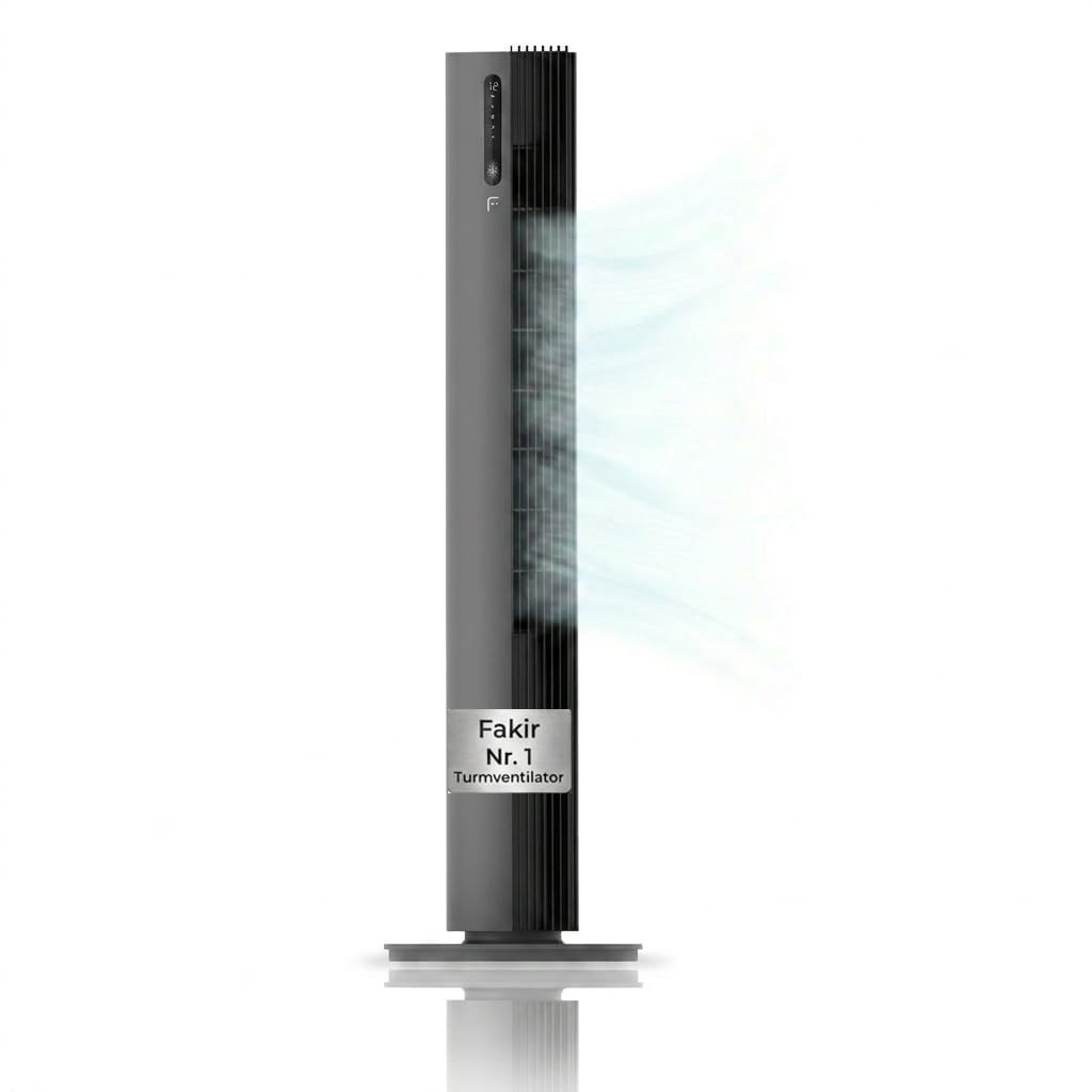 fakir-tv-640-turmventilator-anthrazit-leise-32-db image 1