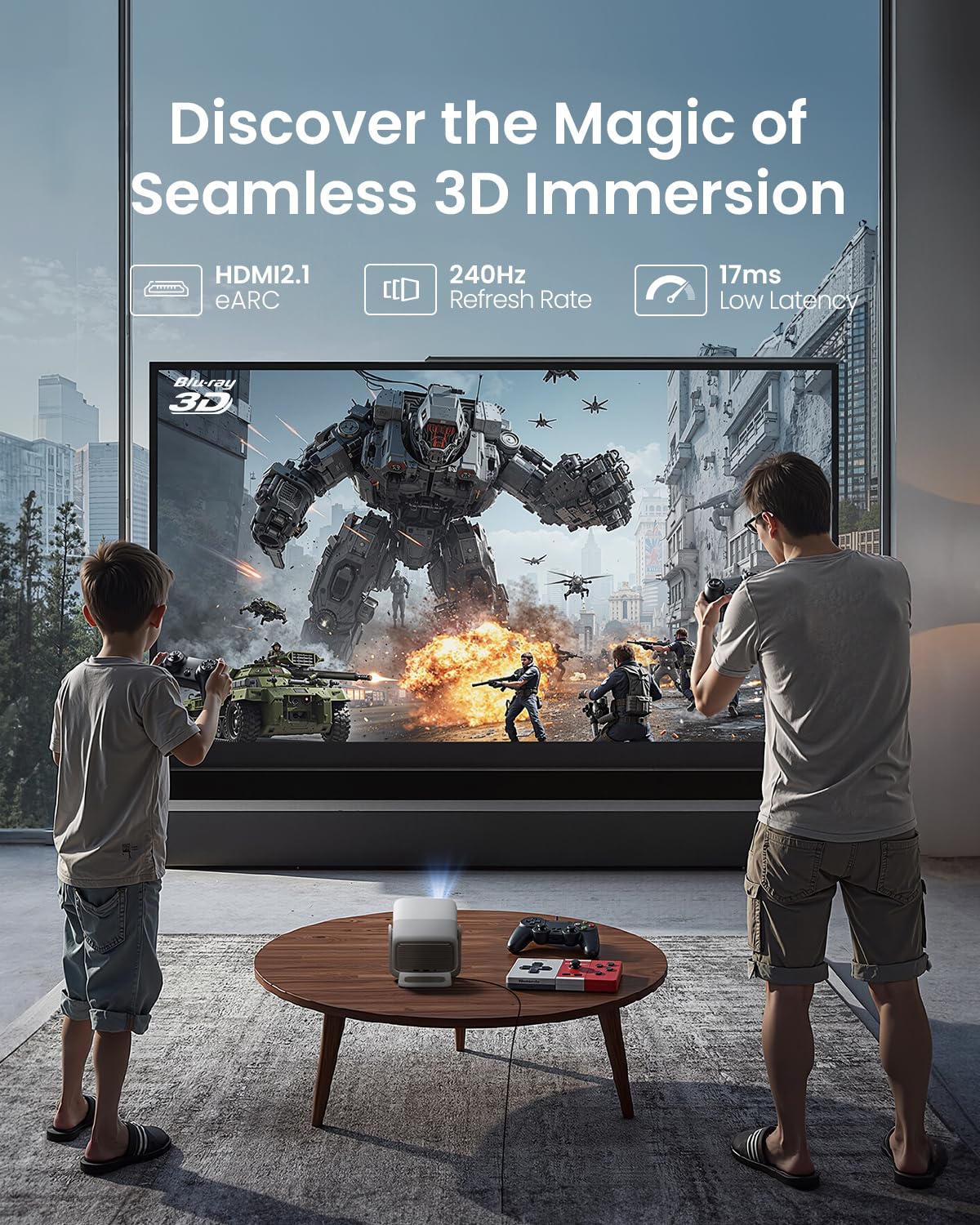 jmgo-n1s-4k-mini-beamer-mit-100-zoll-projektorleinwand image 4