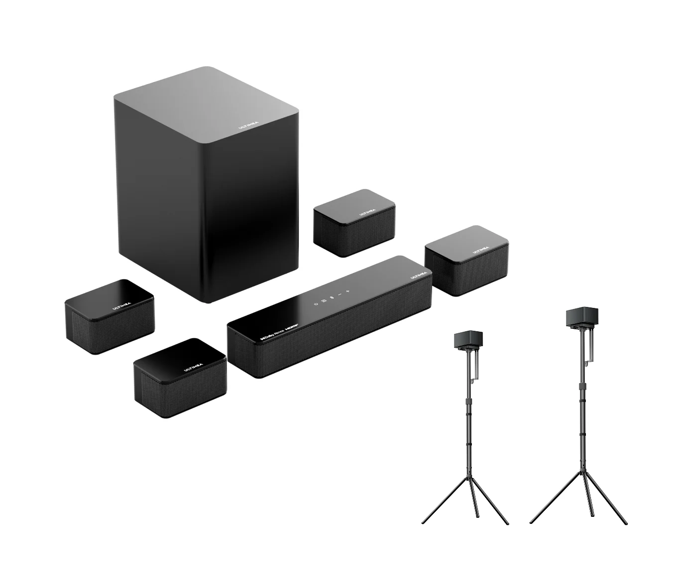 ultimea-poseidon-d80-7-1-soundbar-dolby-atmos-stands image 1