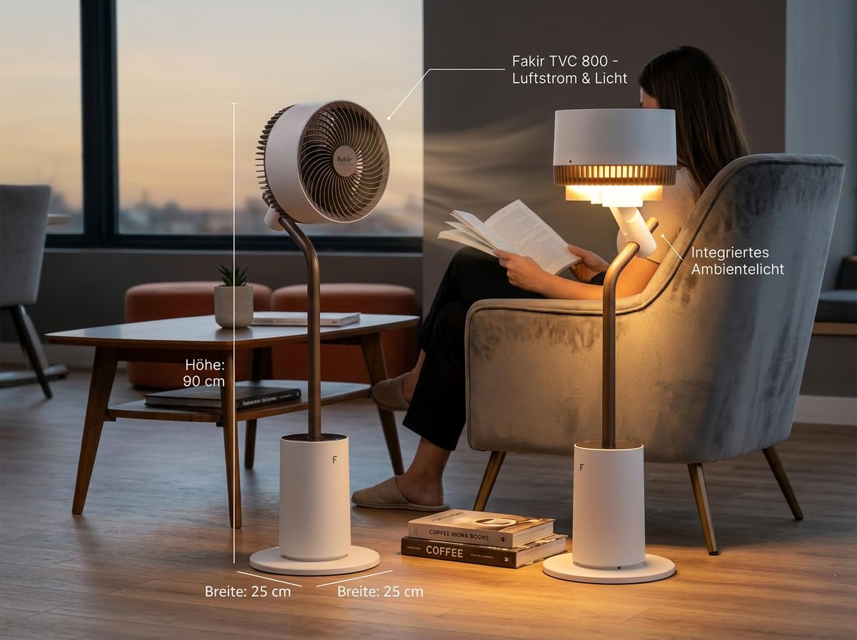 fakir-tvc-800-ventilator-wei-braun-26db-3d-oszillation image 2