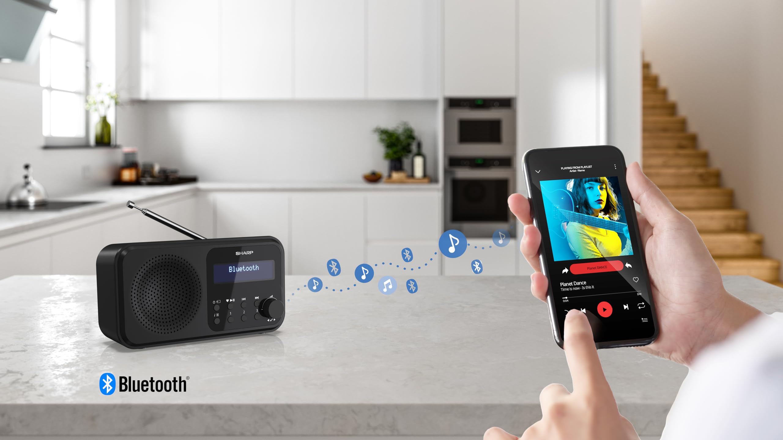 sharp-dr-p420-tragbares-dab-radio-schwarz-bluetooth image 3