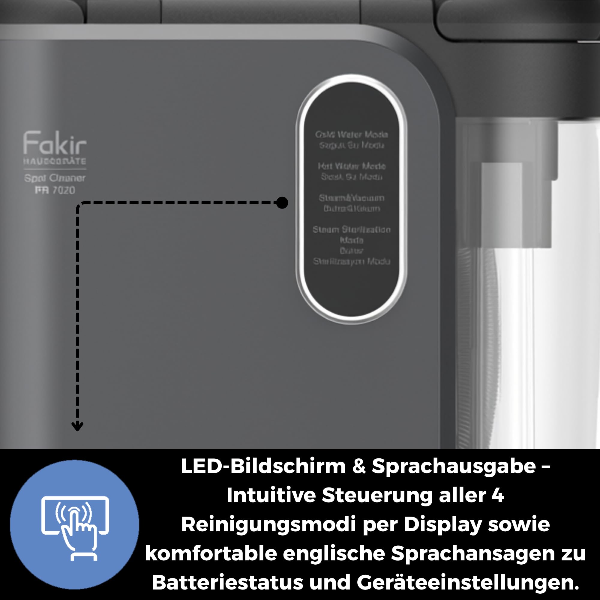 fakir-pr-7020-spot-cleaner-dampfreiniger-polsterreiniger-2000w image 6