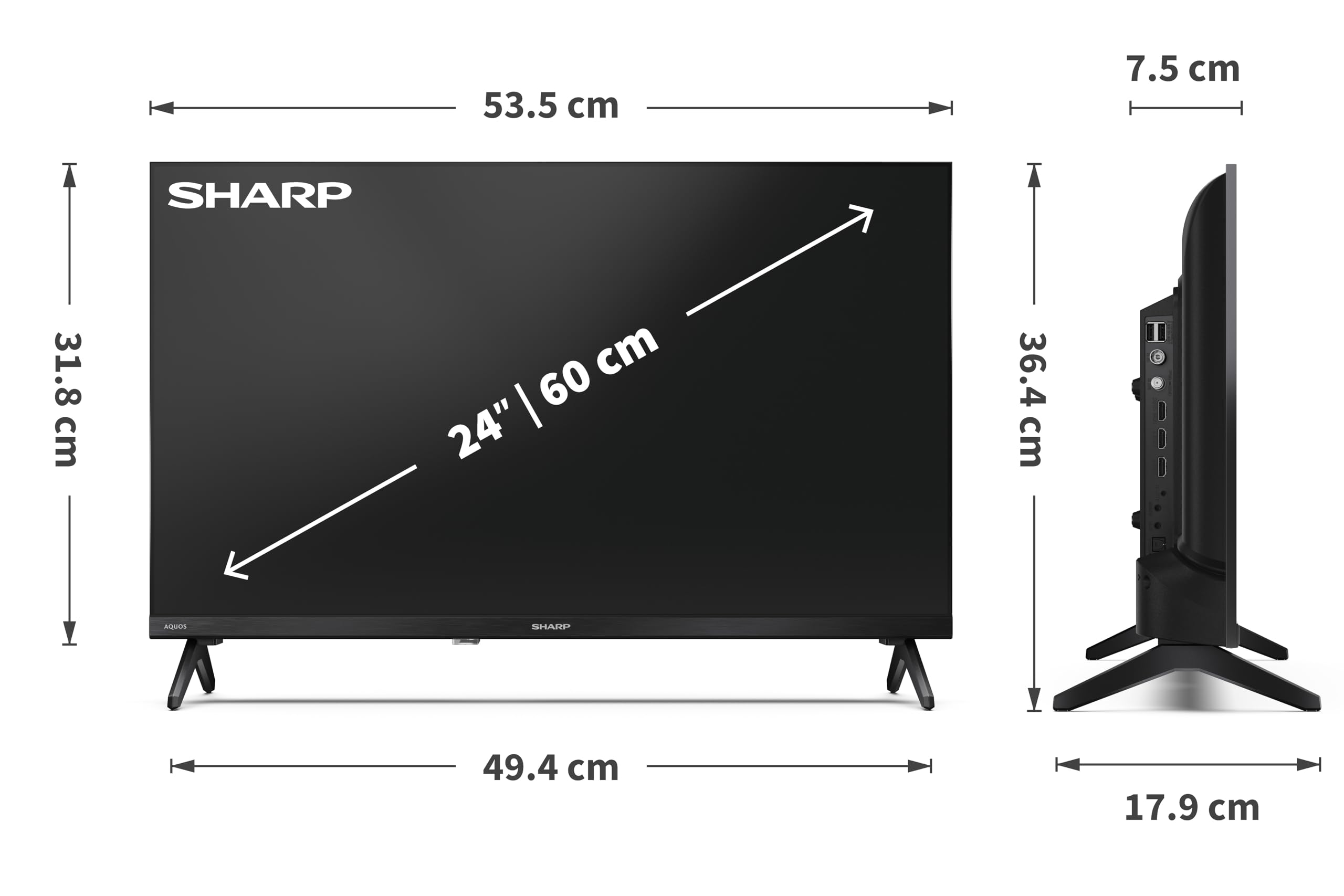 sharp-24hf2365e-24-zoll-fernseher-hd-google-tv-schwarz image 8