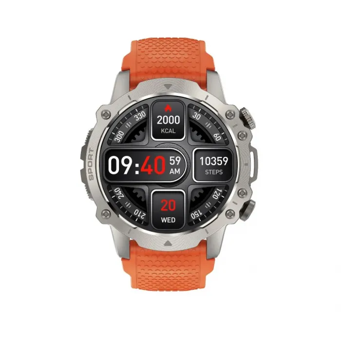 kiano-watch-sport-smartwatch-silber-sportuhr image 2