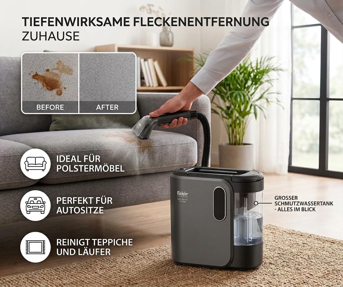 fakir-pr-7020-spot-cleaner-dampfreiniger-polsterreiniger-2000w image 2