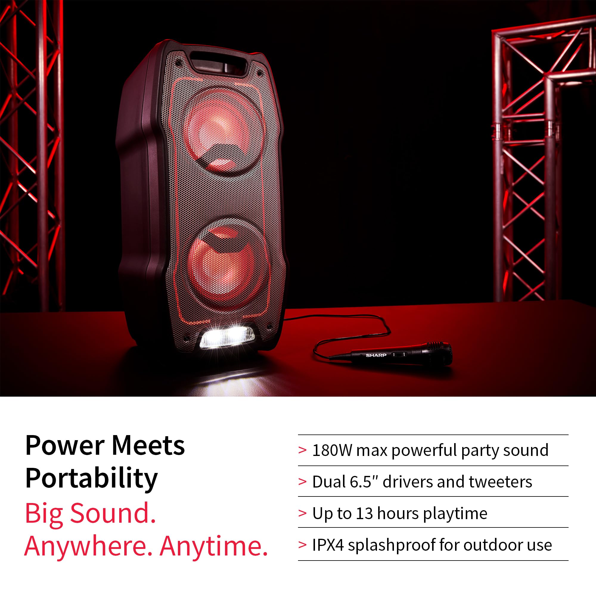 sharp-ps-931-party-lautsprecher-180w-bluetooth-karaoke image 3