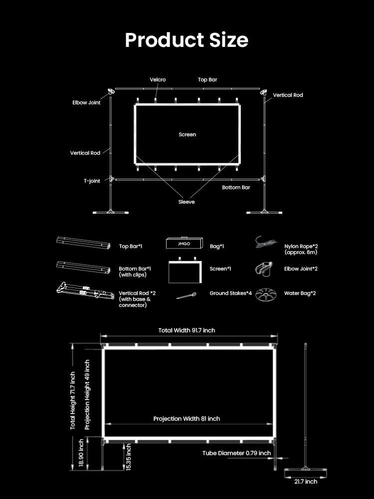 jmgo-n1s-100-zoll-projektorleinwand-4k-hdr-knitterfrei image 5