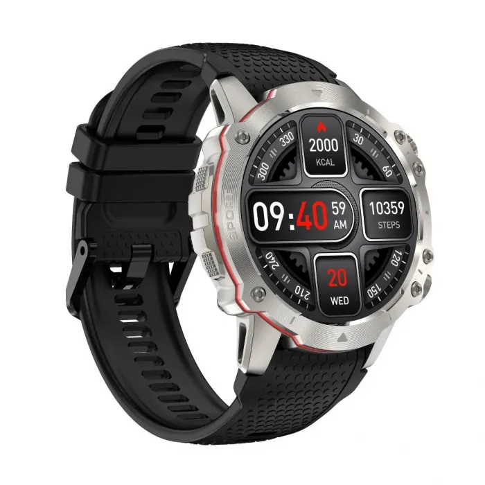kiano-watch-sport-smartwatch-silber-sportuhr image 3