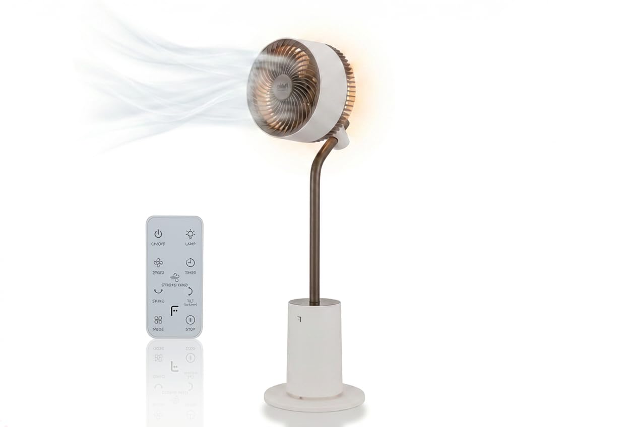 fakir-tvc-800-ventilator-wei-braun-26db-3d-oszillation image 1
