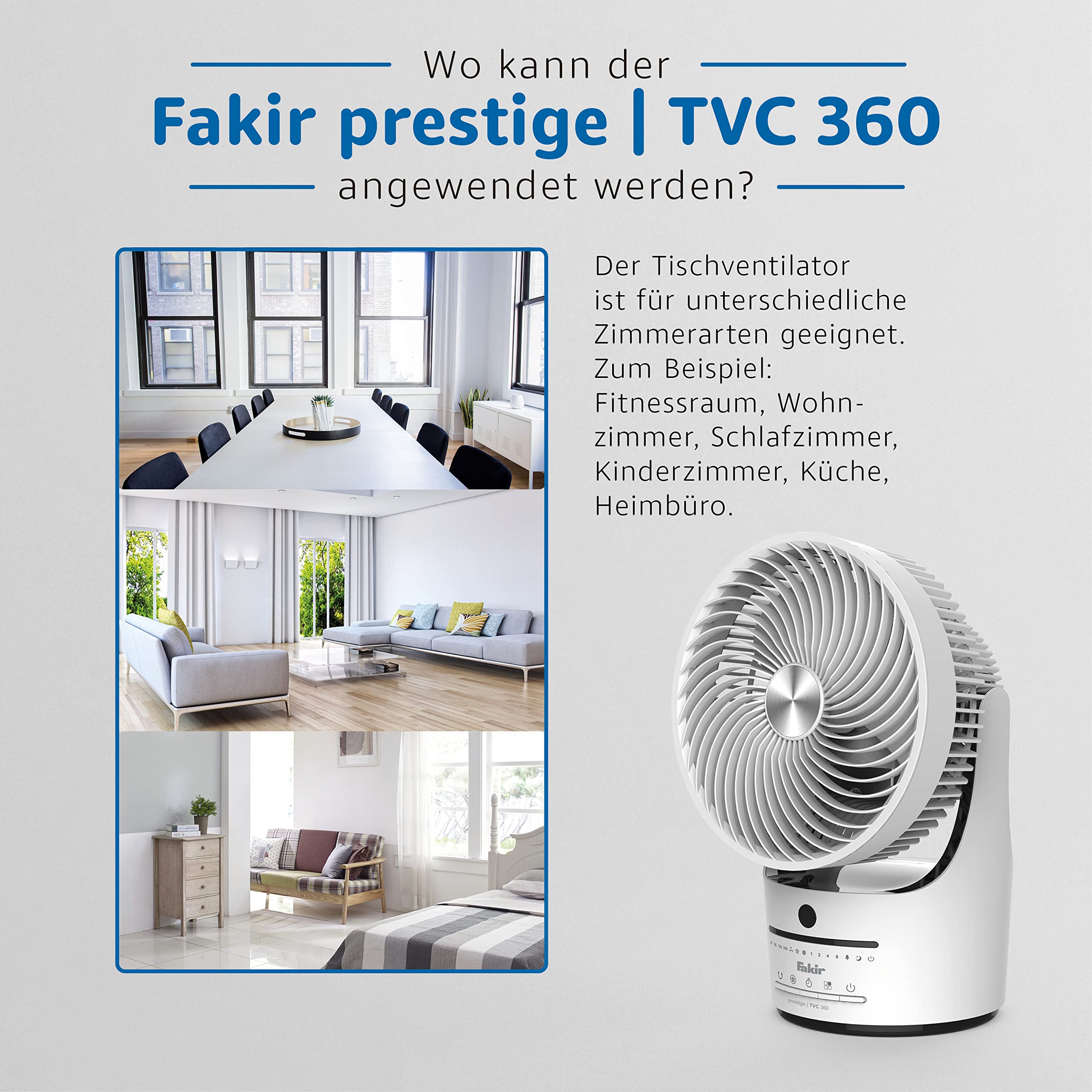 fakir-prestige-tvc-360-tischventilator-45w-wei-schwarz image 4