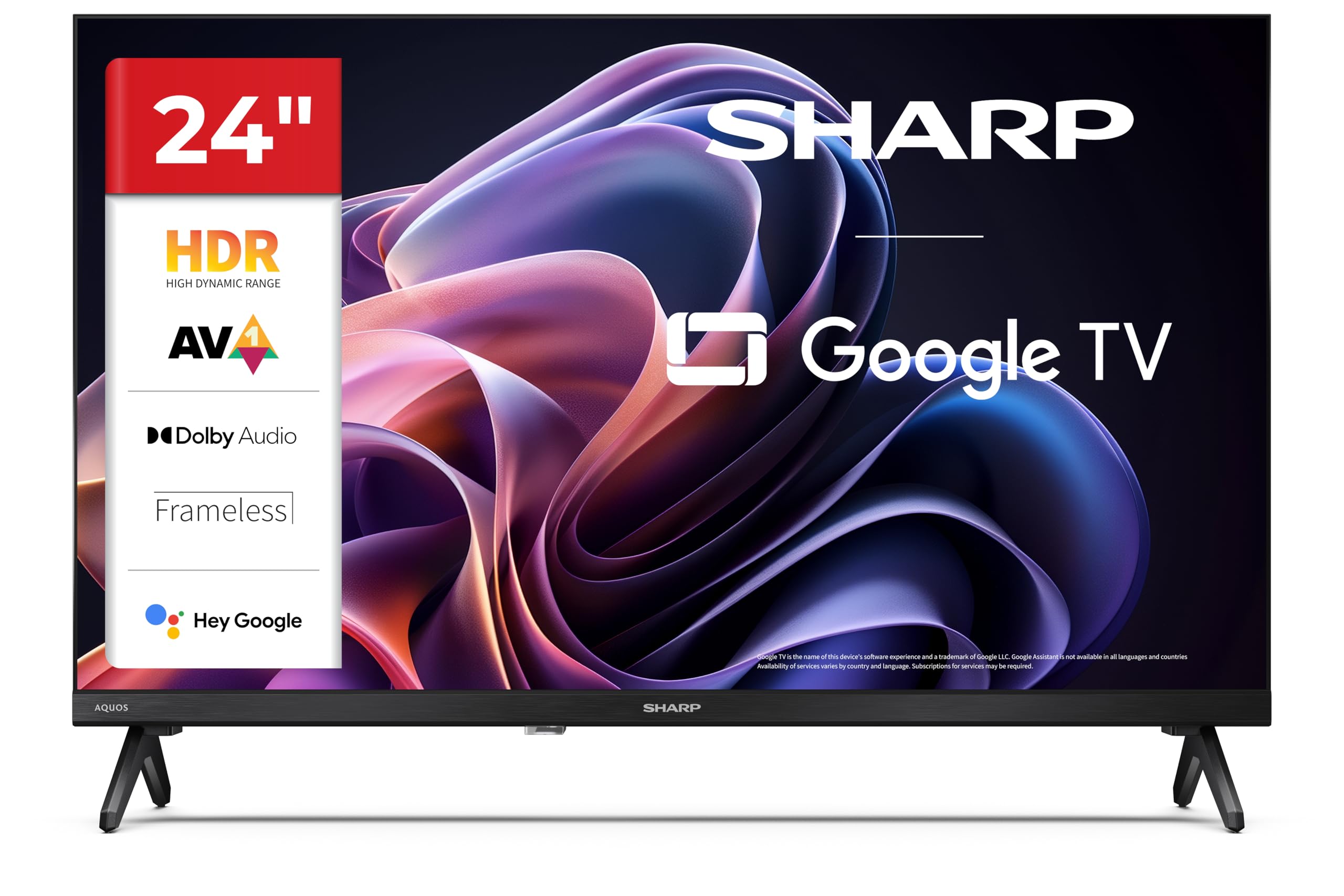 sharp-24hf2365e-24-zoll-fernseher-hd-google-tv-schwarz image 1