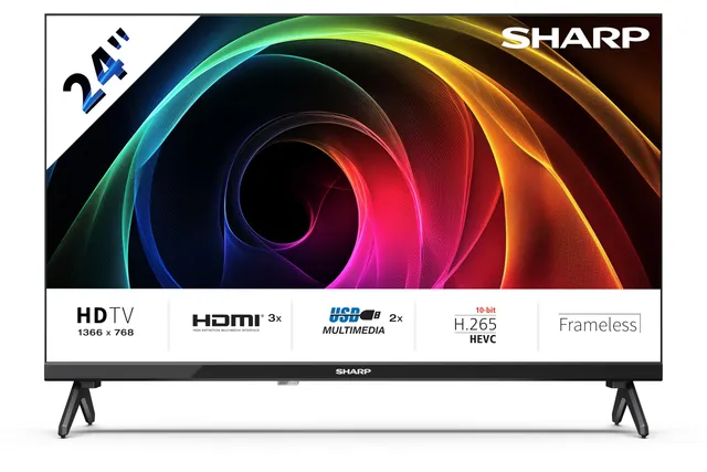 sharp-24ha1305e-24-zoll-hd-fernseher-non-smart-schwarz image 1