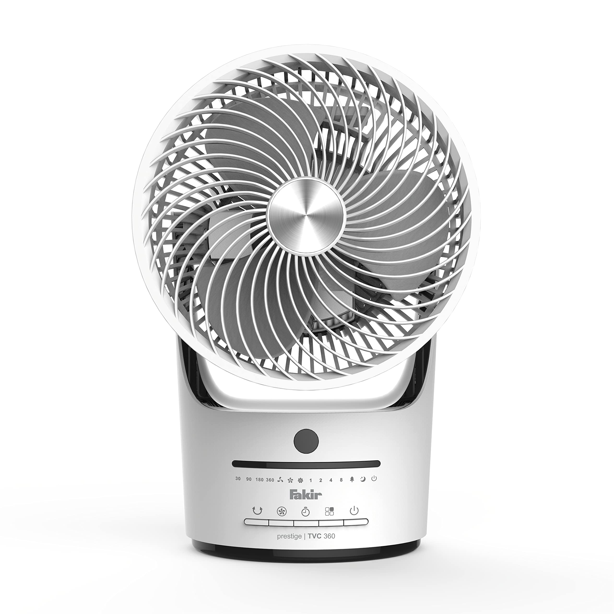 fakir-prestige-tvc-360-tischventilator-45w-wei-schwarz image 1