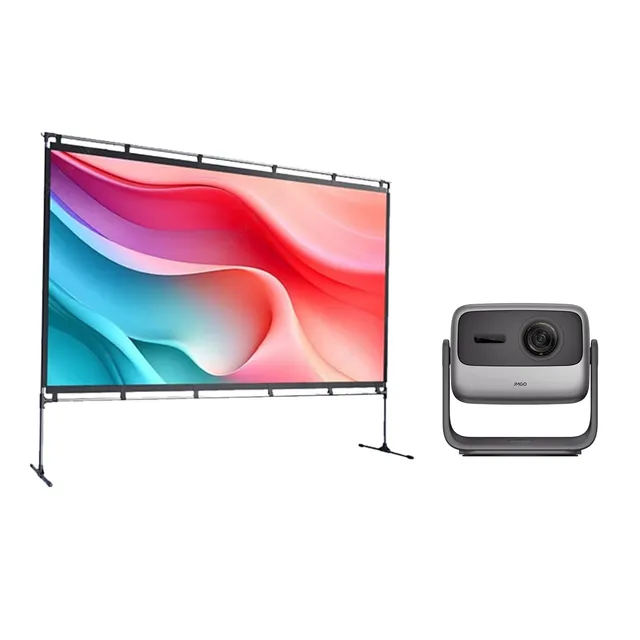 jmgo-n1s-ultra-beamer-4k-set-mit-100-zoll-leinwand image 1