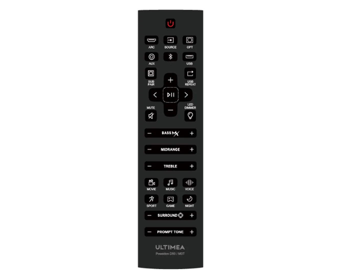 ultimea-poseidon-d50-soundbar-fernbedienung-modell-a image 2
