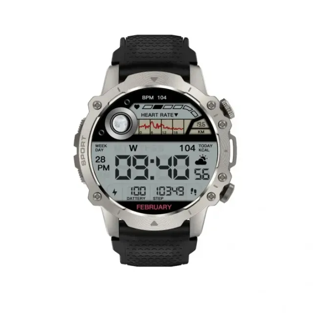 kiano-watch-sport-smartwatch-silber-sportuhr image 1