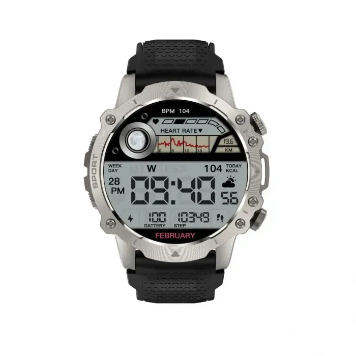 kiano-watch-sport-smartwatch-silber-sportuhr image 1