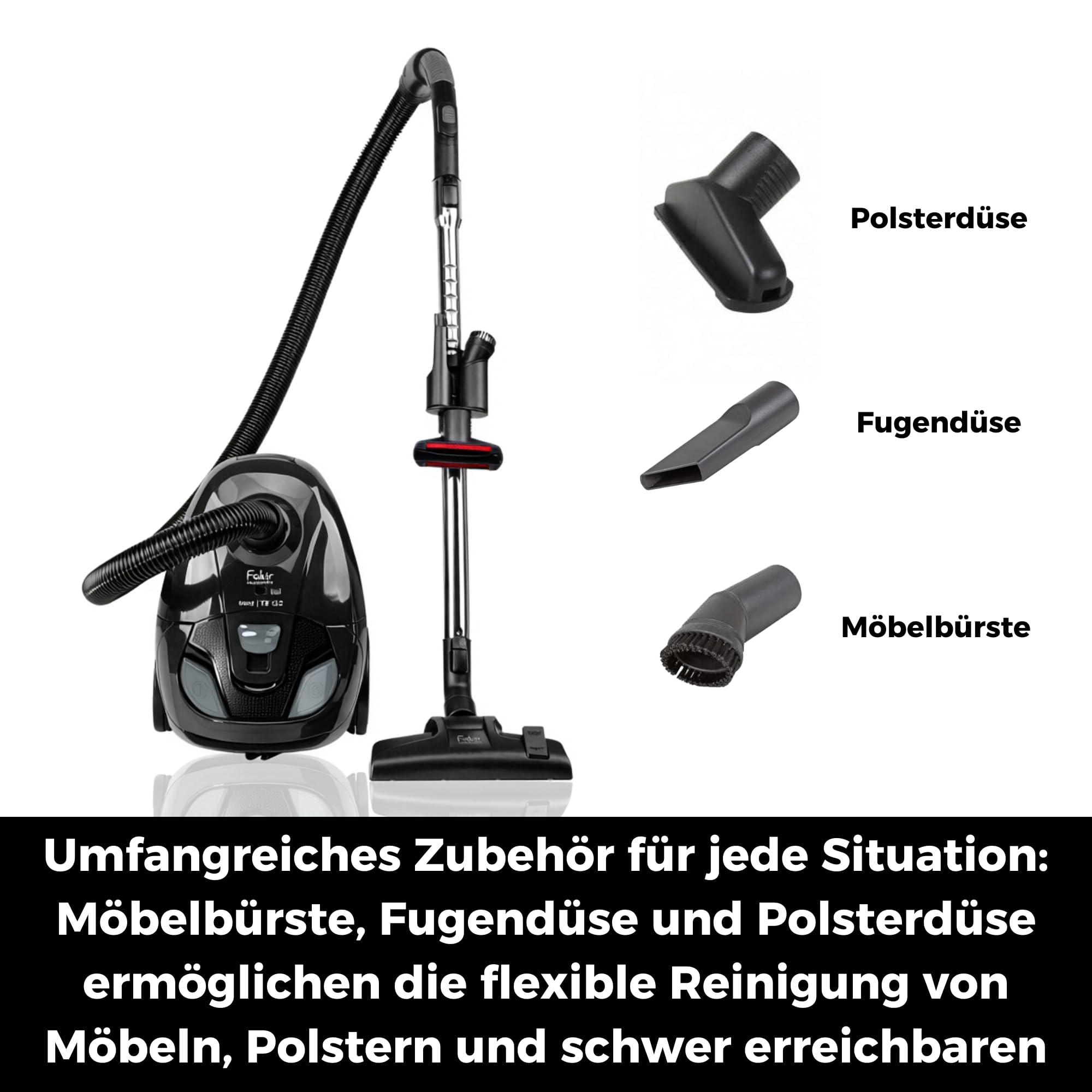 fakir-trend-ts-122-staubsauger-700w-epa-filter-2l-beutel image 6