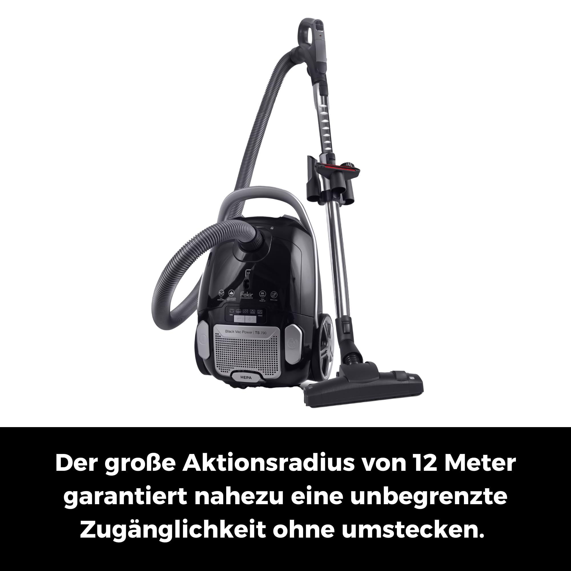 fakir-black-vac-power-ts-790-staubsauger-800w-3l image 2