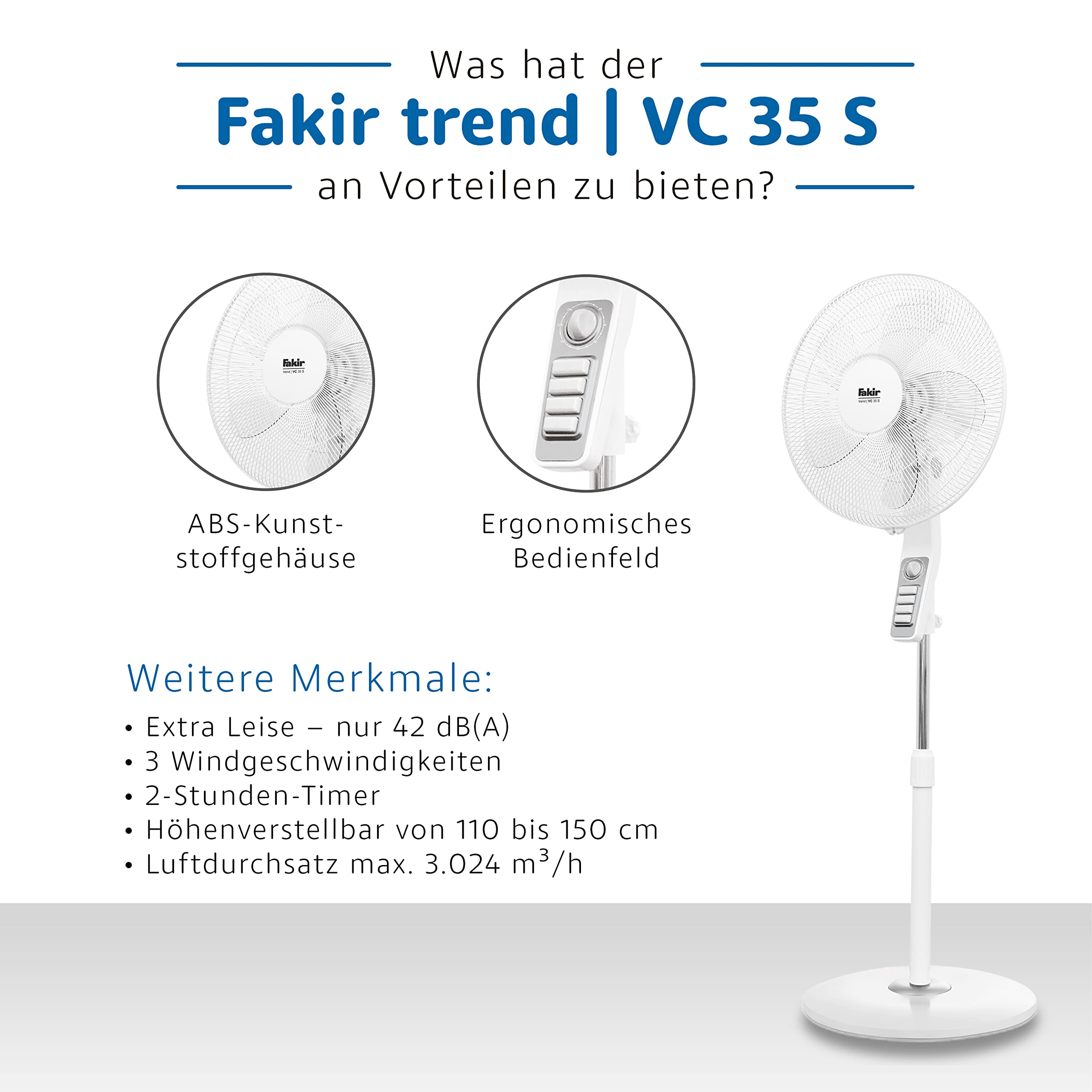 fakir-trend-vc-35-s-standventilator-wei-42-db-leise image 5