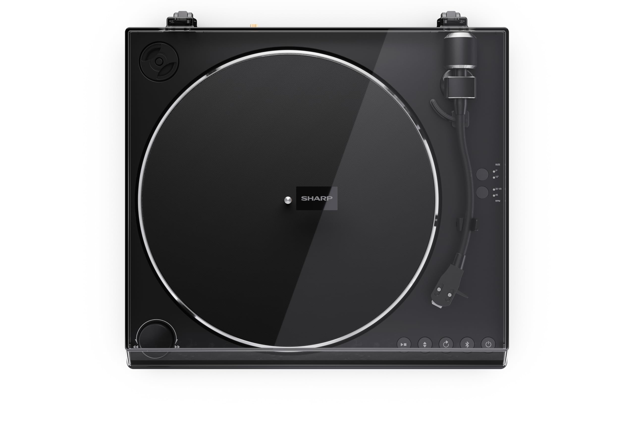sharp-rp-tt100-plattenspieler-bluetooth-vollautomat-tiefschwarz image 5