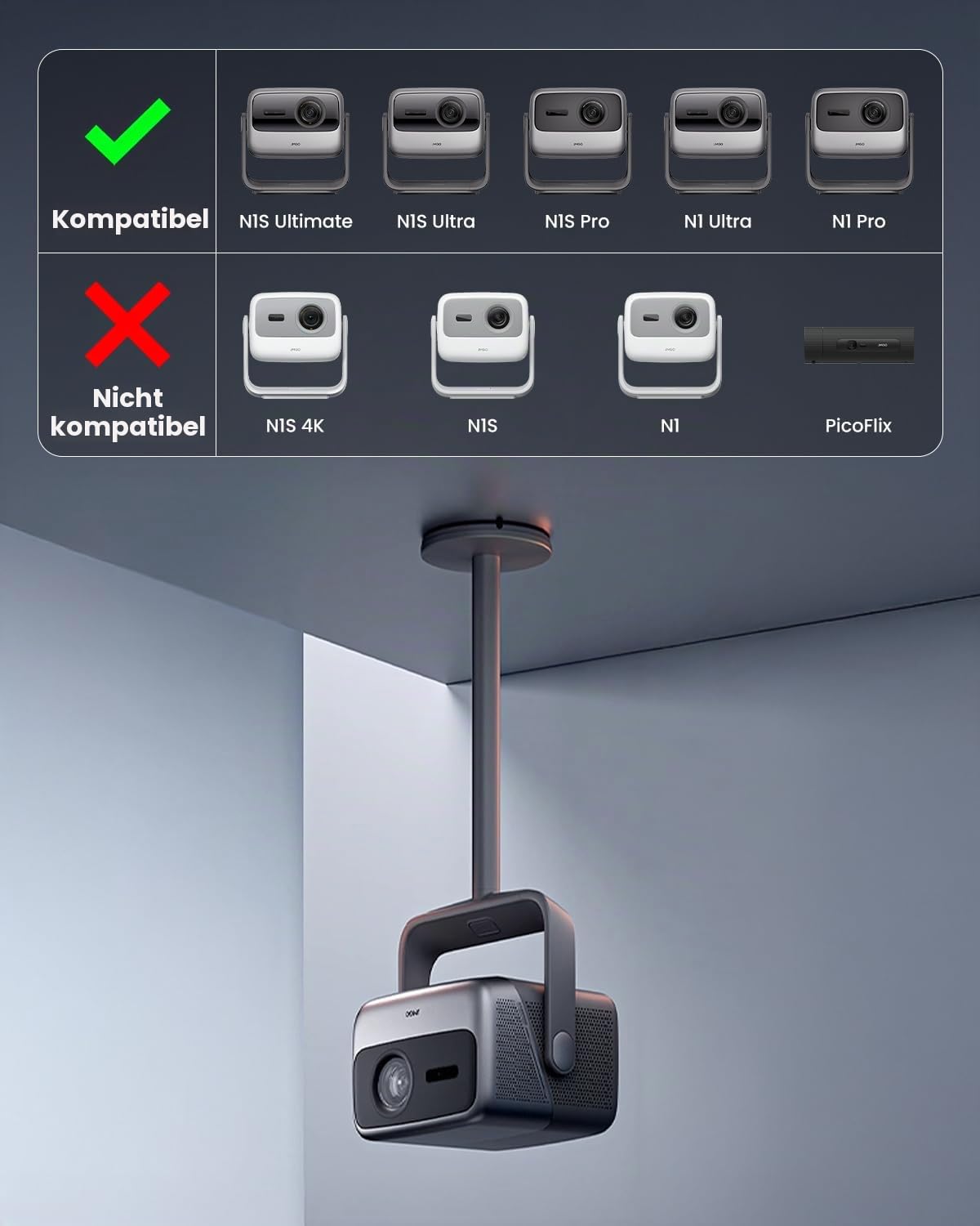 jmgo-n1s-deckenhalterung-beamer-360-f-r-n1-ultra image 2