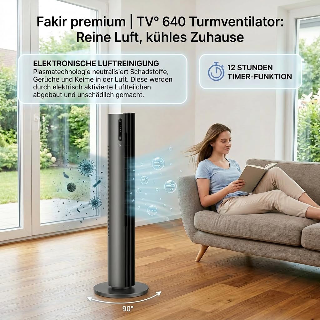 fakir-tv-640-turmventilator-anthrazit-leise-32-db image 6