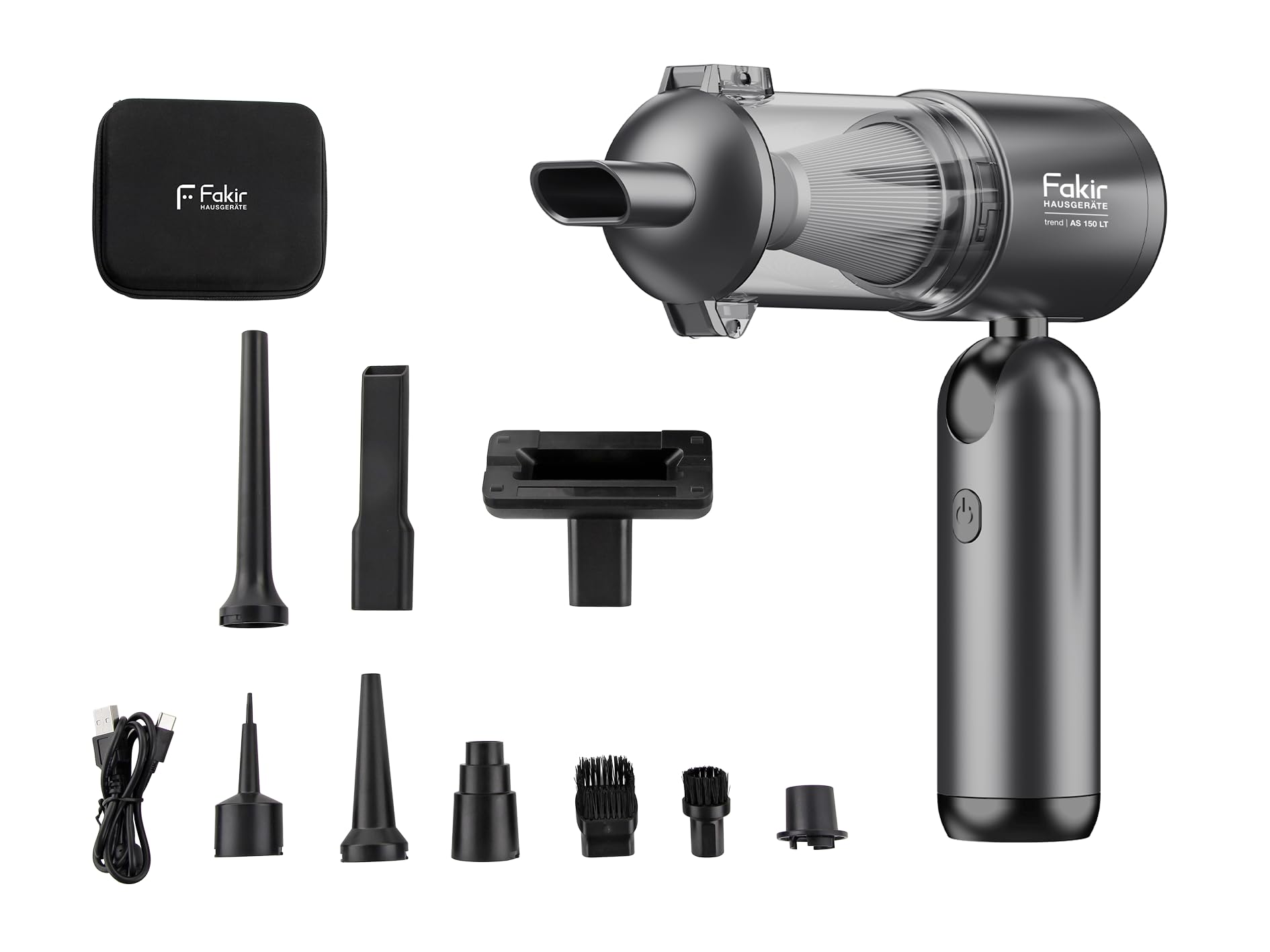 fakir-trend-as-150-lt-akku-handstaubsauger-anthrazit-blau-17-kpa image 7
