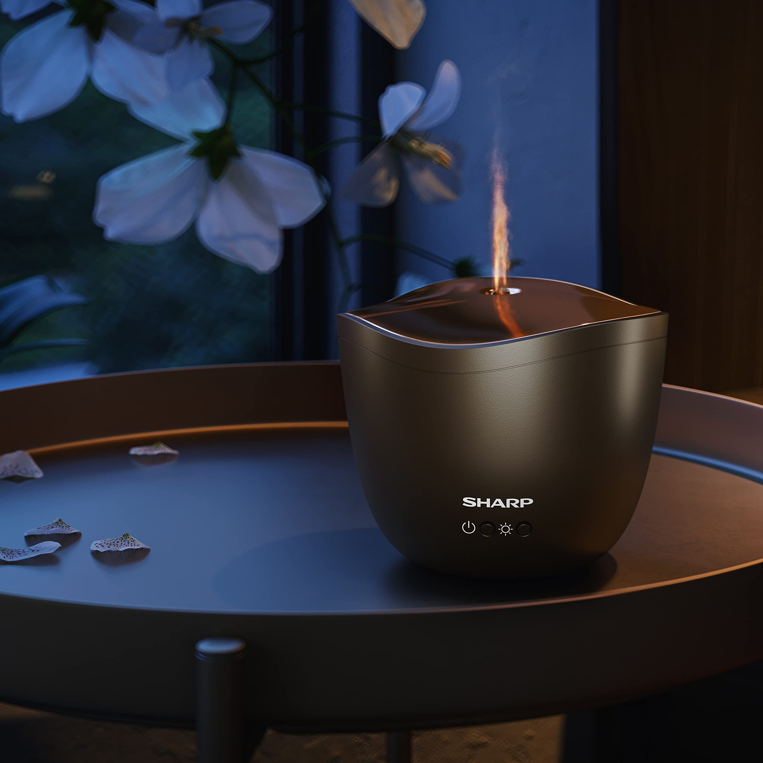 sharp-aroma-diffuser-df-a1e-t-ultraschall-schwarz-ros-gold-200-ml image 2