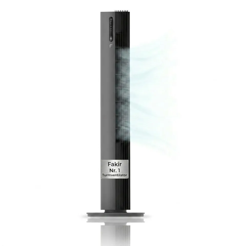 fakir-tv-640-turmventilator-anthrazit-leise-32-db image 1