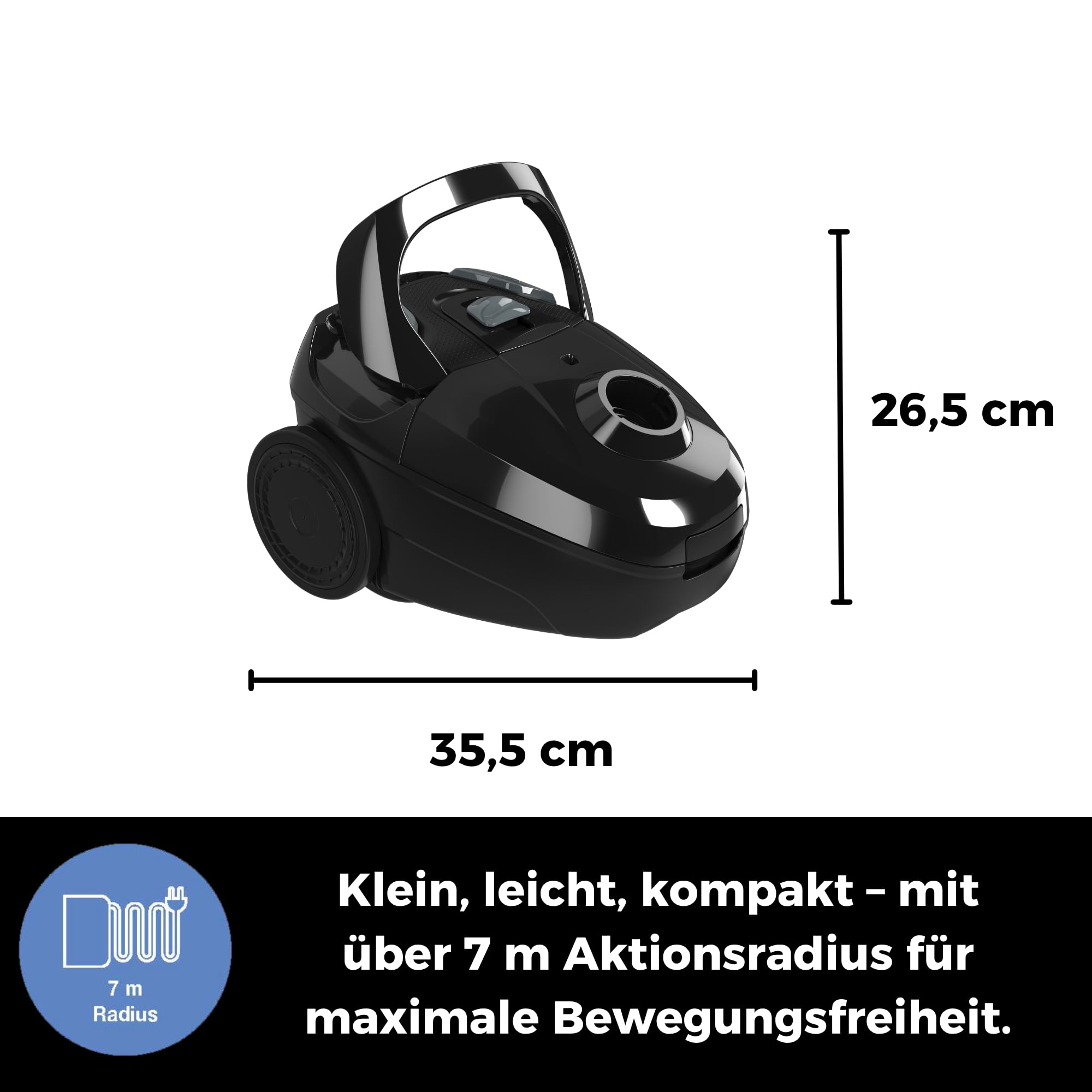 fakir-trend-ts-122-staubsauger-700w-epa-filter-2l-beutel image 3