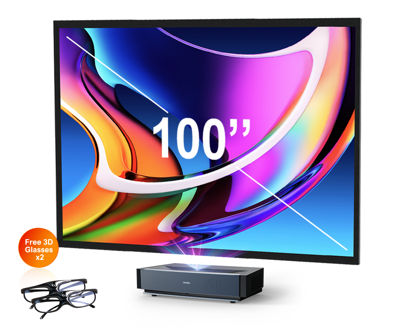 ultimea-thor-t60-laser-tv-mit-120-zoll-alr-leinwand-4k image 1