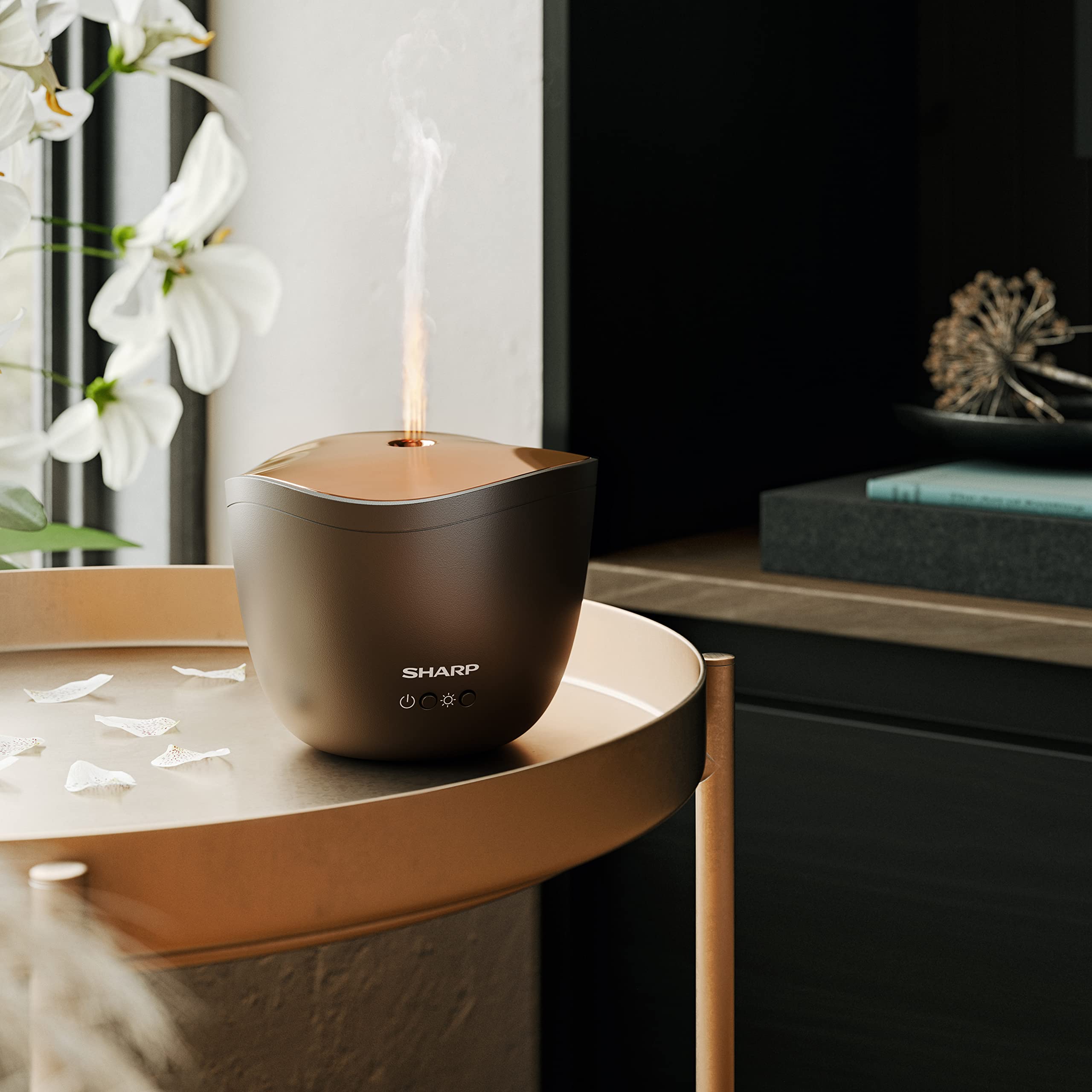 sharp-aroma-diffuser-df-a1e-t-ultraschall-schwarz-ros-gold-200-ml image 8