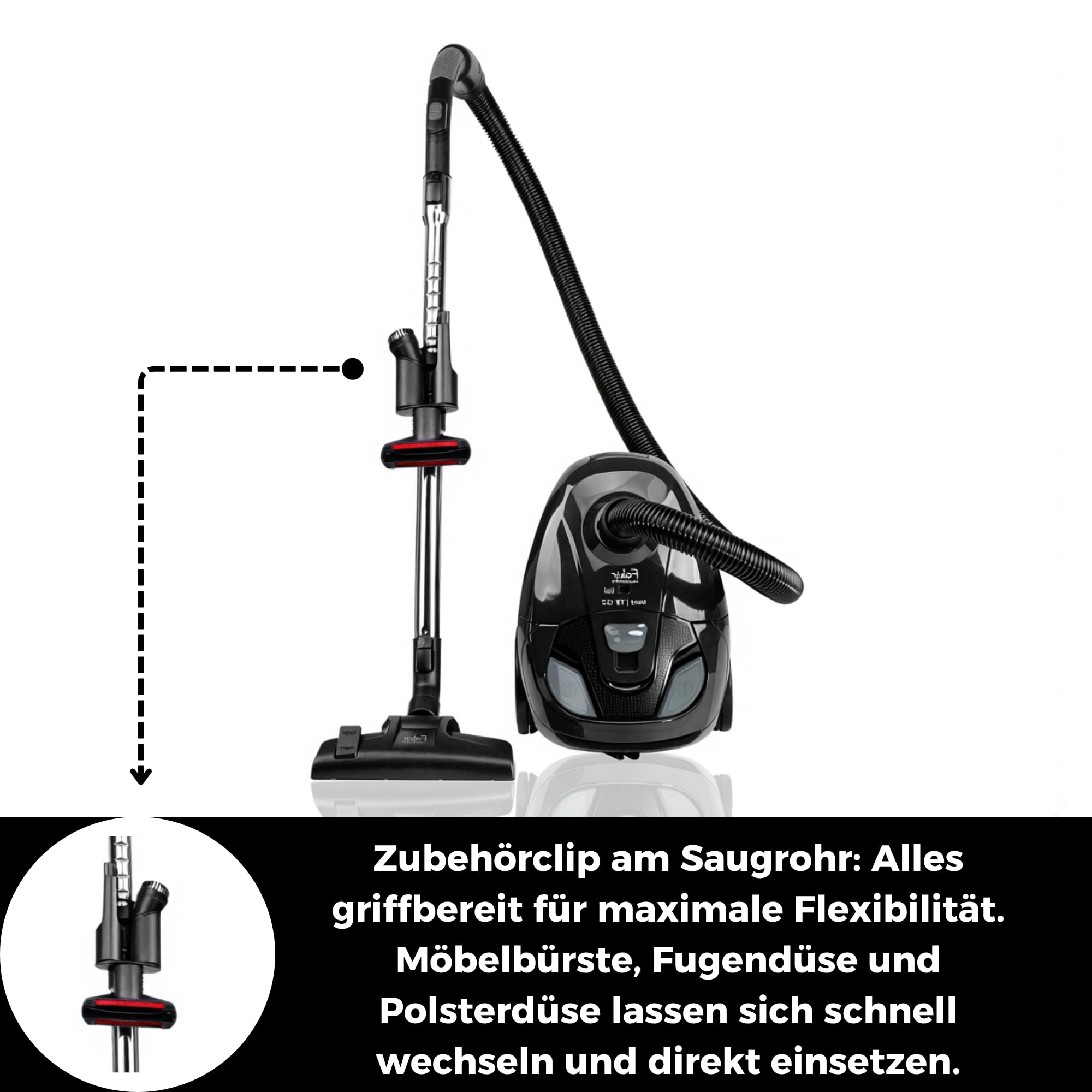 fakir-trend-ts-122-staubsauger-700w-epa-filter-2l-beutel image 5