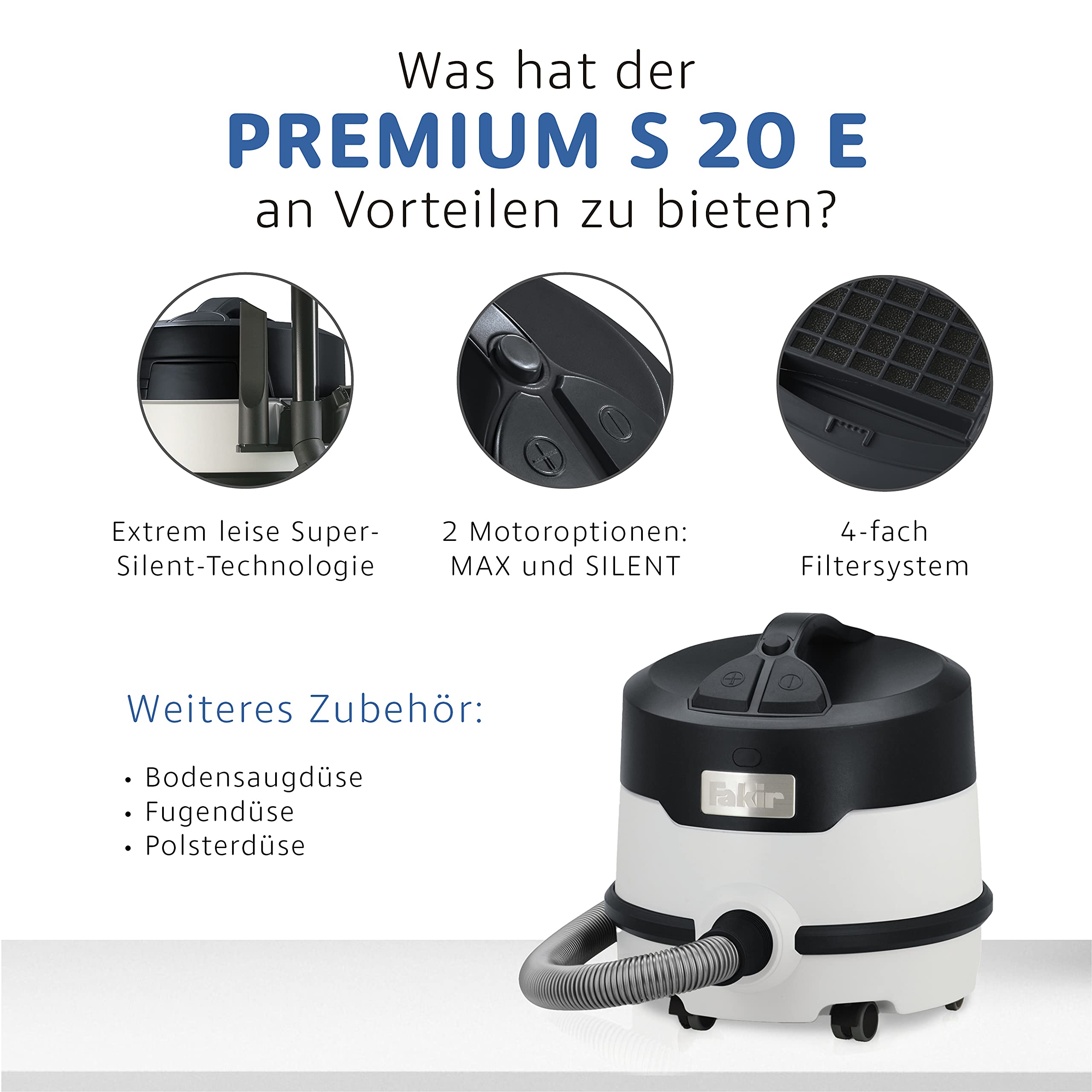 fakir-premium-s-20-e-kesselsauger-800w-hepa-15l image 5