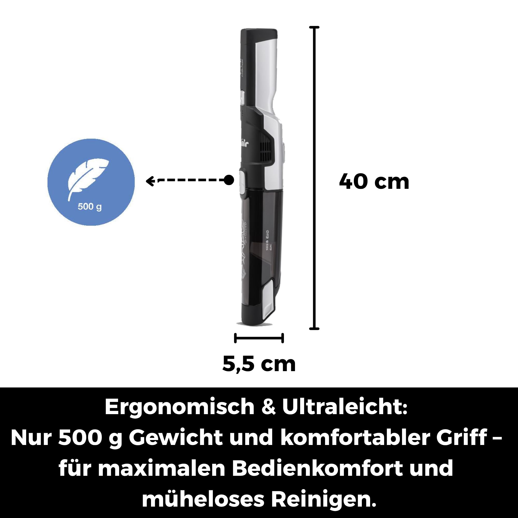 fakir-as-1110-lt-akku-staubsauger-hand-120w-22min image 3